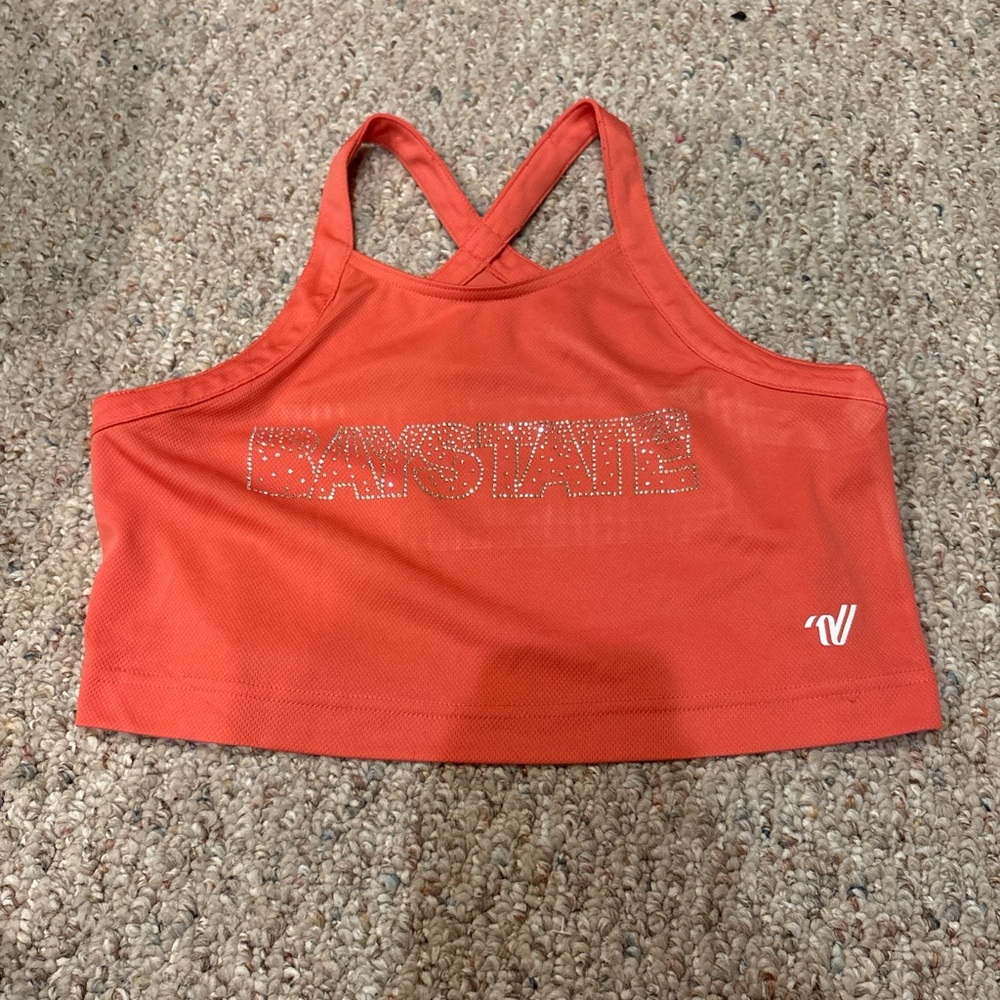 Orange-Pink Baystate Cheerleading Tank Top